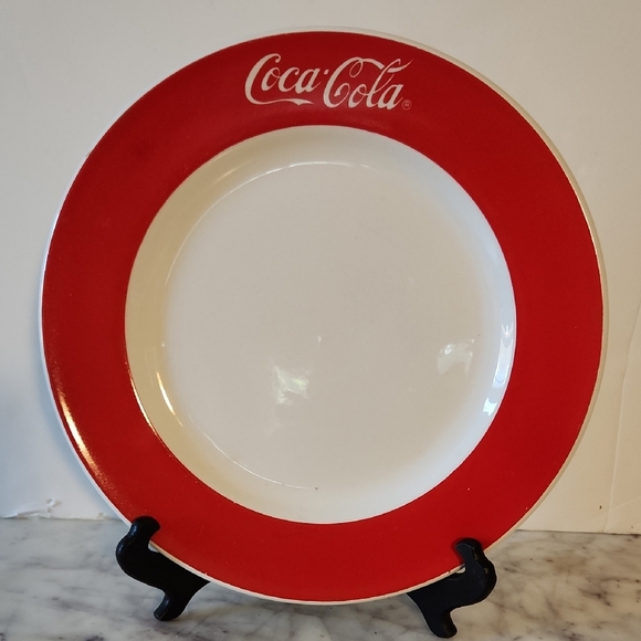 Gibson Coca Cola Red and White Dinner Plate 10.5" - Picture 1 of 3